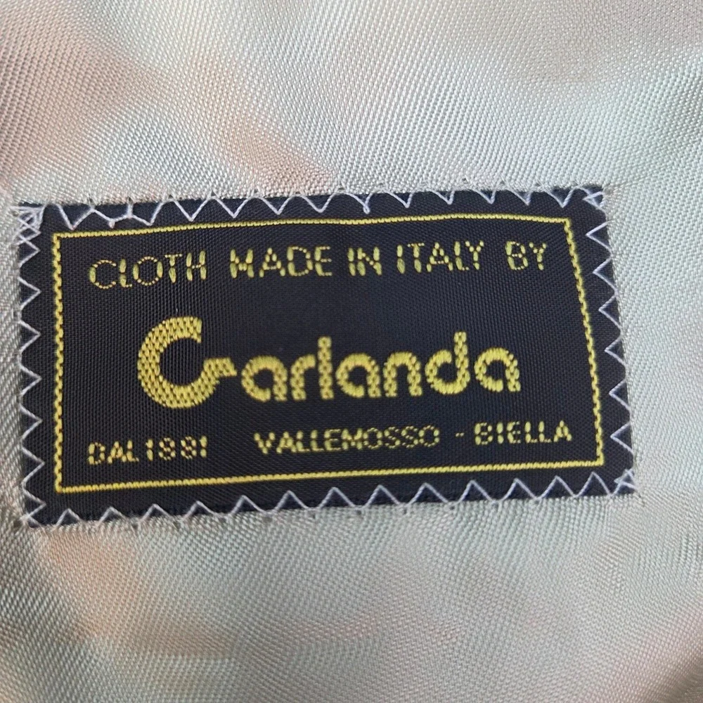 Vito Rufolo Silk Linen Wool Blazer Mens 42 Amalfi Garlanda Cloth Tan Made Italy‎